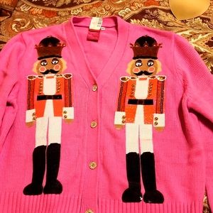 Queen of Sparkles Pink Nutcracker Cardigan